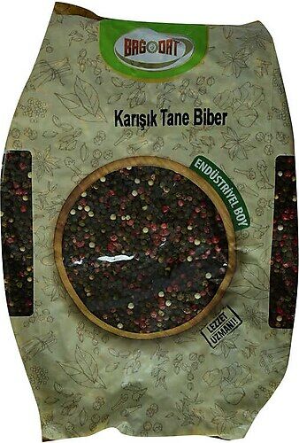 Bağdat Baharat Saf Doğal Tane Kırmızı Yeşil Beyaz Karabiber Karışımı 1000 gr
