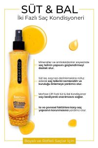 Morfose Boyalı ve Röfleli Saçlar İçin Çift Fazlı Süt & Bal Fön Suyu 240 ml