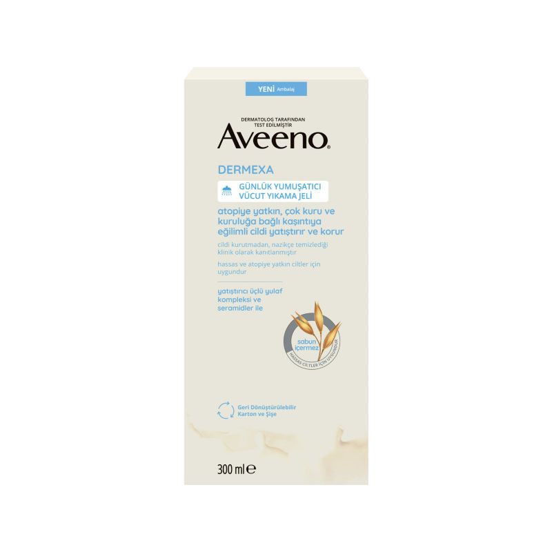 Aveeno Dermexa Emollient Body Wash 300 ml - Günlük Yumuşatıcı Vücut Yıkama