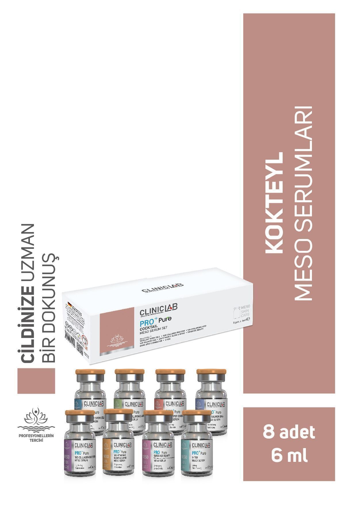ClinicLab Pro+ Pure Cocktail Skin Care Meso Serum 6 ml 8'li