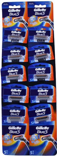 Gillette Blue 3 Comfort Tıraş Bıçağı Kartela 10'lu