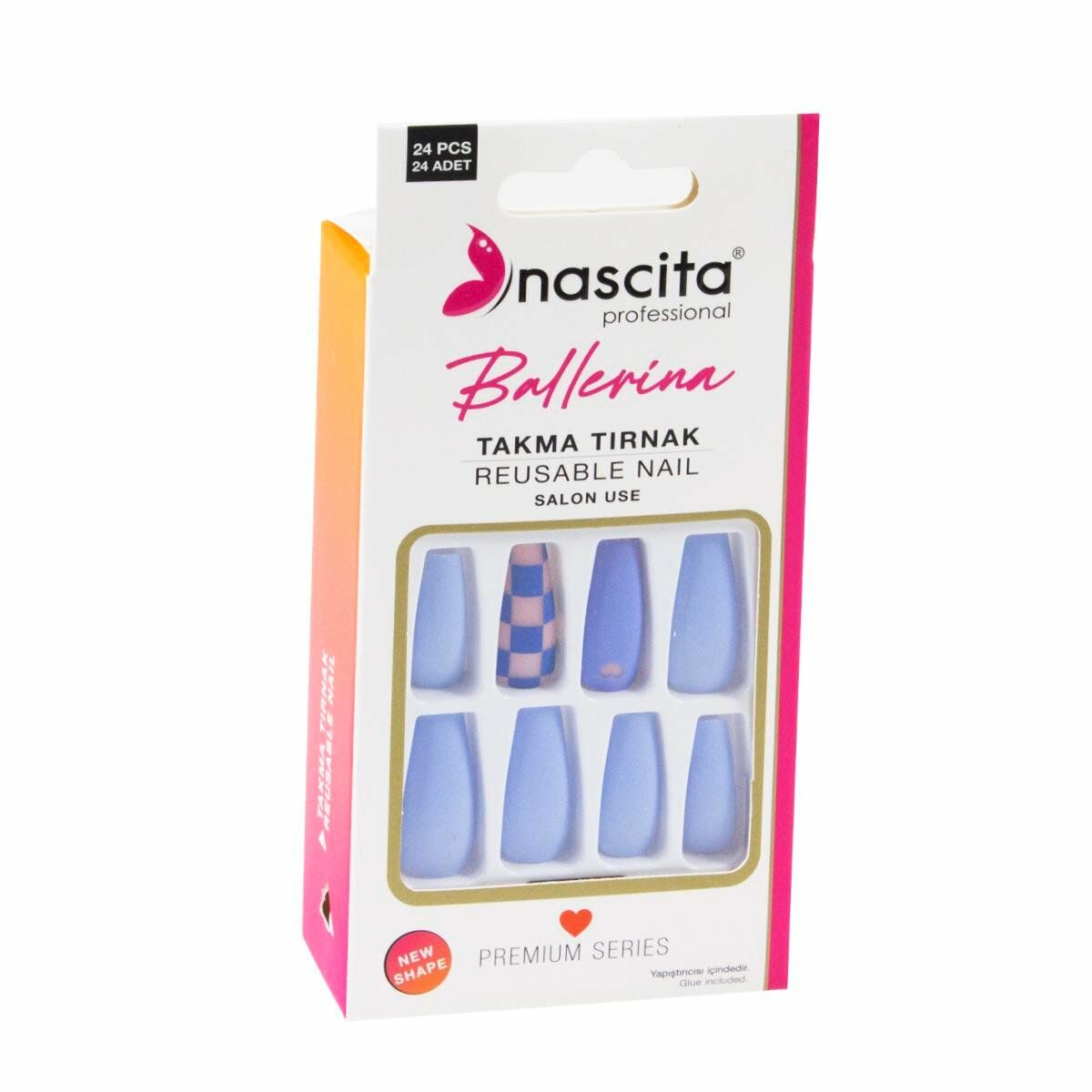 Nascita 24'lü Ballerina Renkli Takma Tırnak - 158