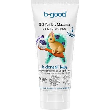 B-Good Care 0-3 Yaş Diş Macunu Florürsüz Böğürtlenli 50 ml 9 Adet