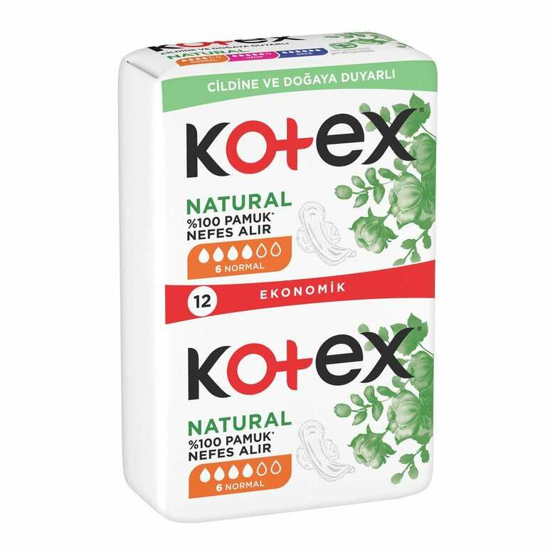 Kotex Naturel Normal Ped 12'li