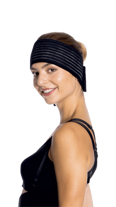 Lipoteks H001 Çene Kulak Bandı Siyah Standart