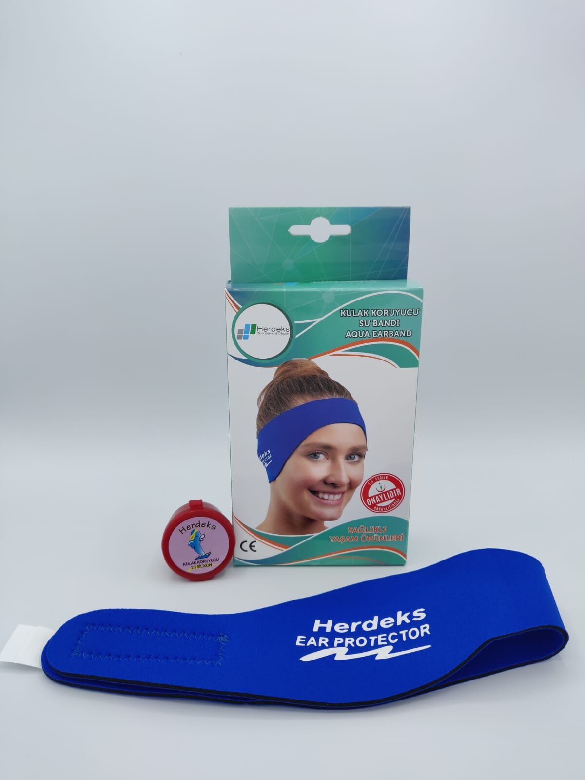 Herdeks Kulak Koruyucu Su Bandı Mavi Medium