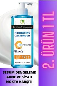 Le Sandre Organics Siyah Nokta ve Akne Karşıtı Yüz Temizleme Jeli 400 ml