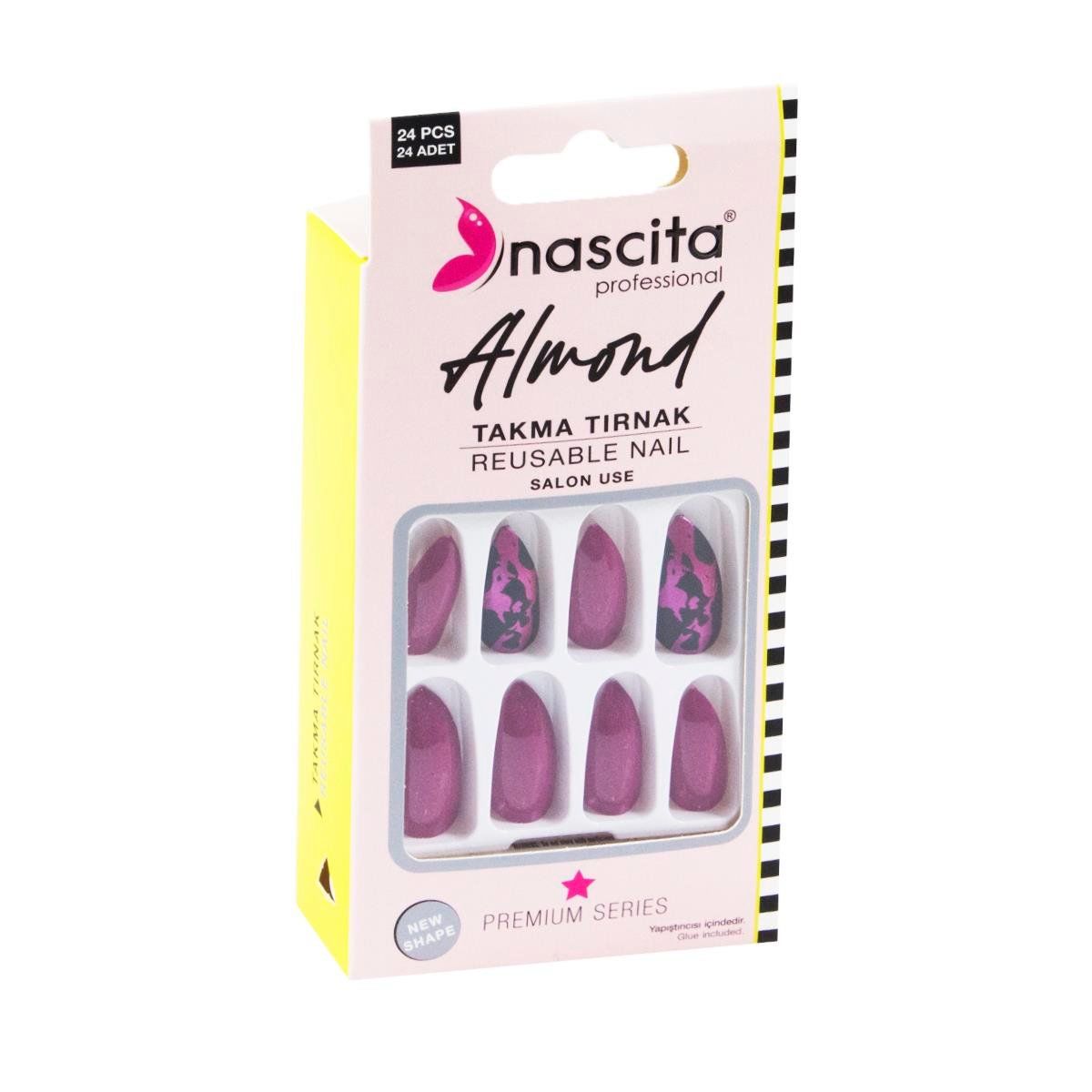 Nascita 24'lü Almond Renkli Takma Tırnak - 150
