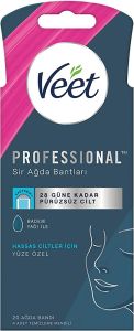Veet Professional Yüz Ağda Bandı Hassas Ciltler 20'li