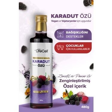 Lifecell Karadut Özü Black Mulberry Extract 480 gr