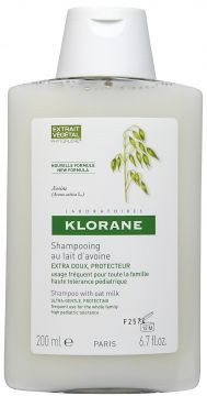 Klorane Shampooing au Lait d'Avoine Extra Doux, Protecteur 200ml