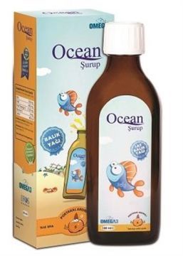 SKT:09/2023 Ocean Balık Yağı Şurubu Portakal Aromalı 150ml