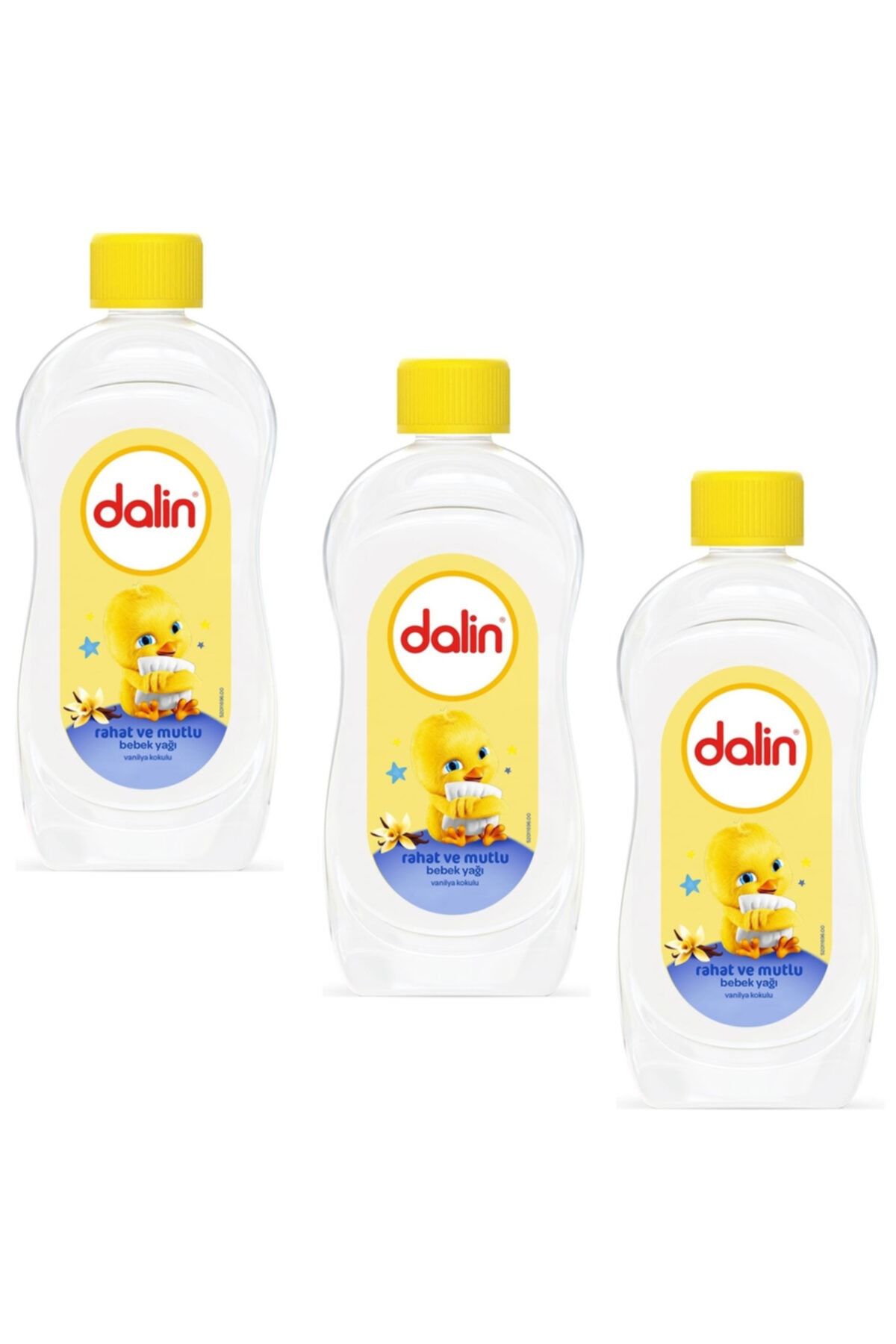 Dalin Rahat ve Mutlu Vanilya Kokulu Bebek Yağı 200 ml - 3 Adet