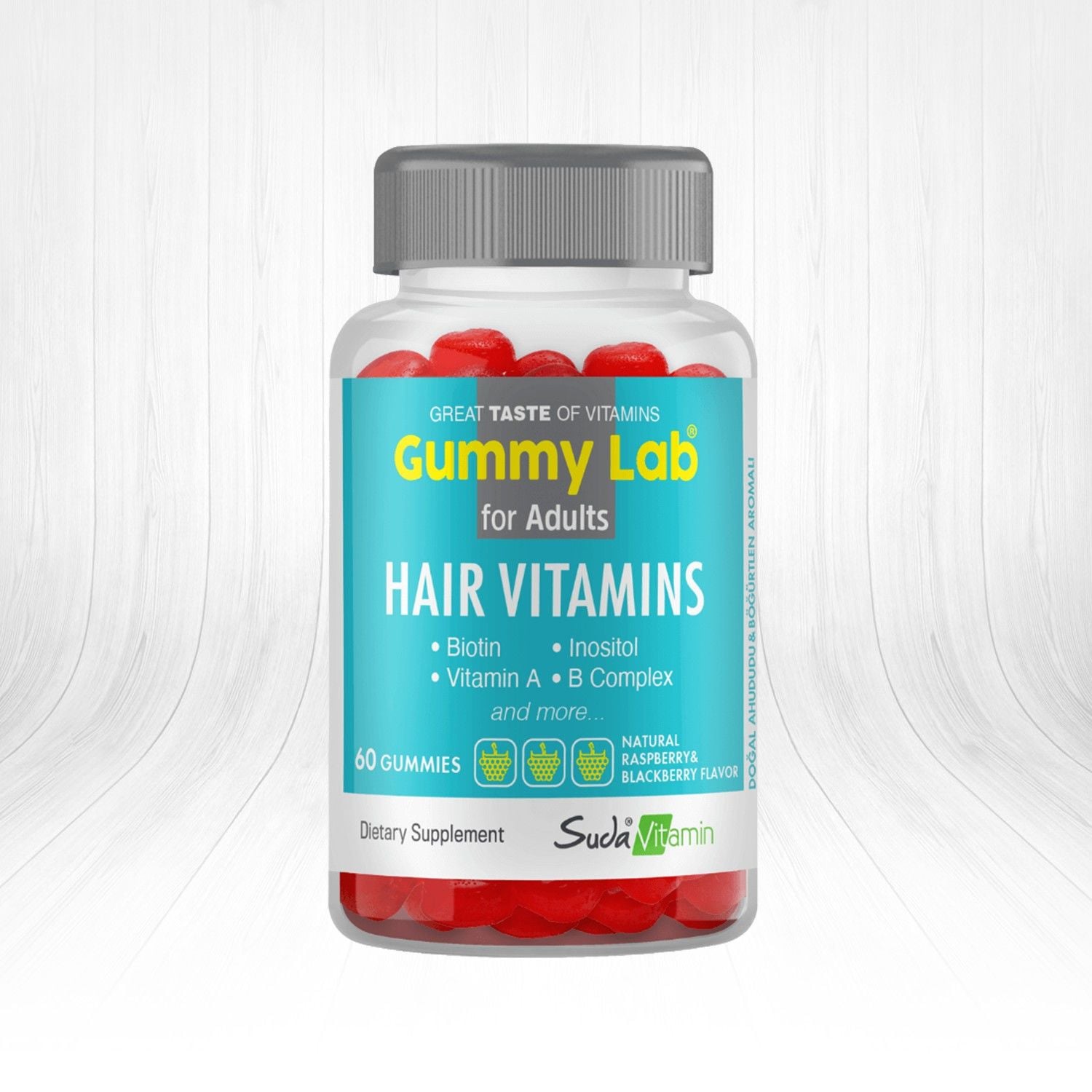 Suda Vitamin Gummy Lab	Bon Support Adults Karışık Aroma 60 Gummies