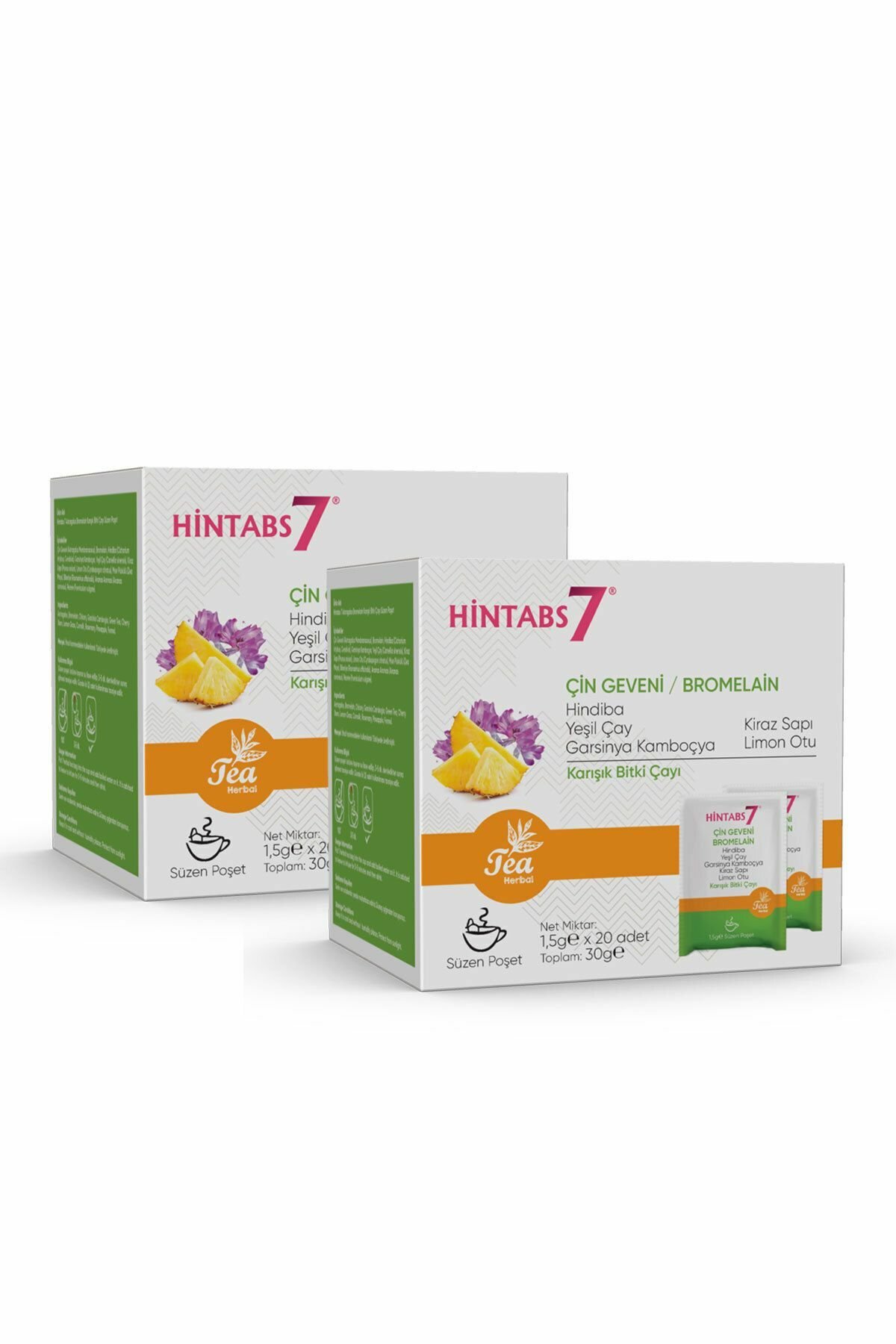 Hintabs7 Astragalus Bromelain Detox Çayı 1,5 gr x 20 Adet - 5 Kutu