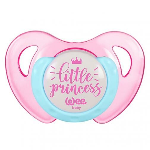 Wee Baby Desenli Kelebek Damaklı Emzik 18+ Ay - Pembe