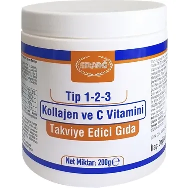 Ersağ Kollajen Tip 1-2-3 ve C Vitamini 200 gr