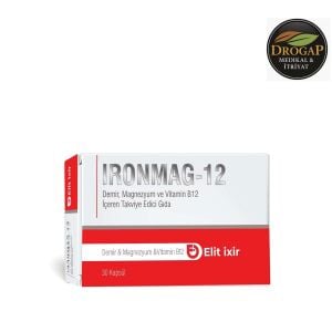 Ironmag-12 Demir & Magnezyum & Vitamin B12 30 Kapsül