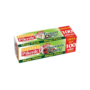 Piknik Gida Ambalaj Buzdolabi Poşeti Orta Boy 30'Lu 1395P