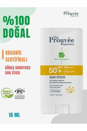 The Prouvée Réponses Organik Sun Stick SPF50 15 ml