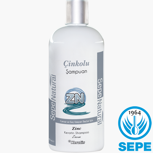 Çinkolu Keratinli Şampuan 400 ml Cansız ve Geç Uzayan Saçlar İçin