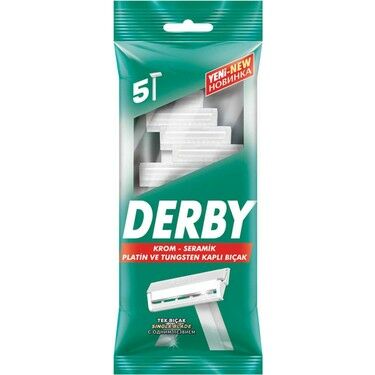 Derby Tek Bıçaklı Tıraş Bıçağı 5'li