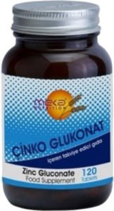 Meka Nutrition Zinc Gluconate 120 Tablet - 2 Adet