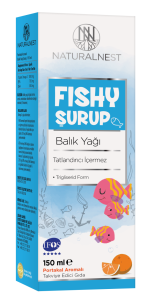 Natural Nest Fishy Portakal Aromalı Balık Yağı Şurup Takviye Edici Gıda 150 Ml