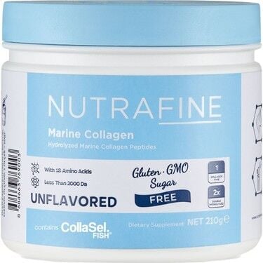 Nutrafine Marine Collagen Premium Doğal %100 Hidrolize Kolajen Peptitler Toz Gıda Takviyesi 210 gr