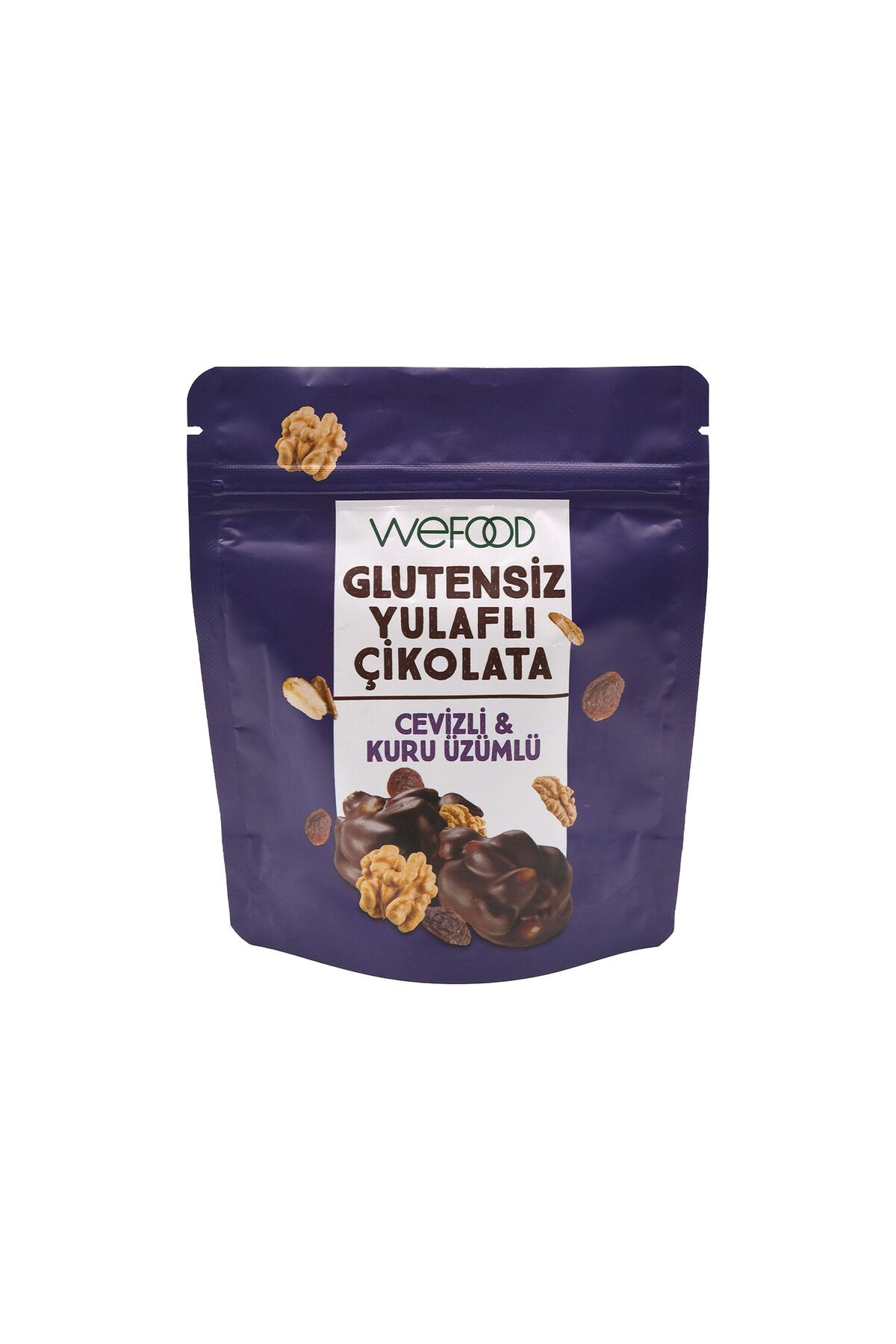 Wefood Glutensiz Yulaflı Çikolata Cevizli & Kuru Üzümlü 40 gr
