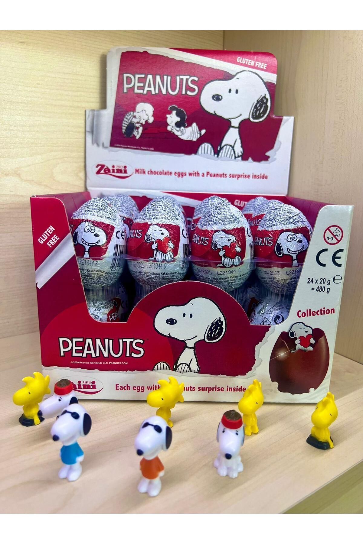 Zaini Glutensiz Çikolatalı Sürpriz Yumurta Snoopy 24 Adet