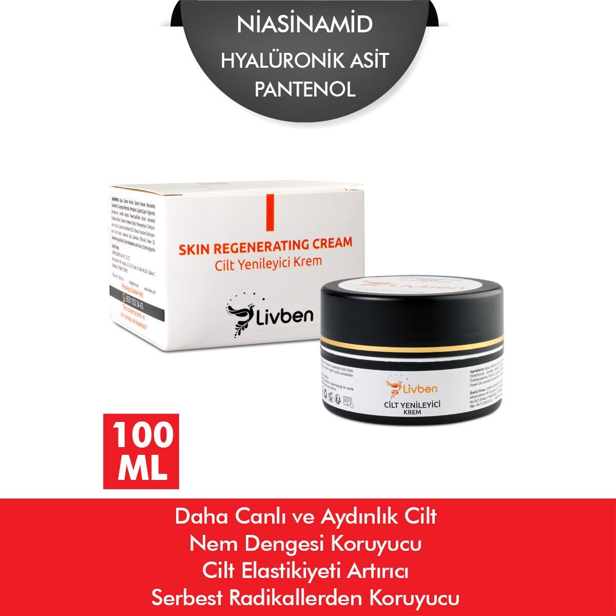 Melrin Skin Renewing Cream Cilt Yenileyici Krem 100 ml