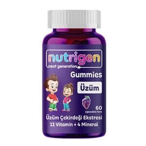 Nutrigen Gummies Üzüm 60 Çiğneme Tableti