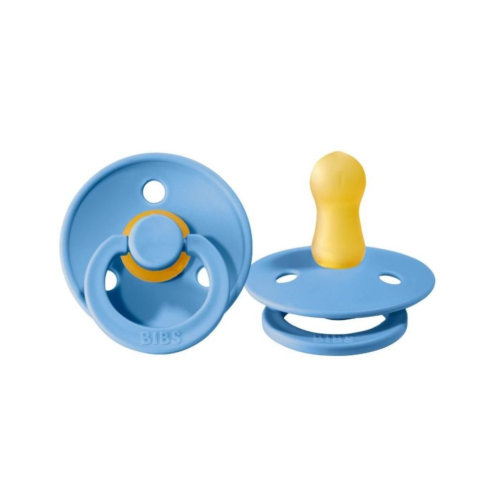 Bibs Colour Kauçuk Emzik 6-18 Ay - Baby Blue Glow