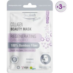 Deepfresh Tek Kullanımlık Collagen Canlandırıcı Yüz Maskesi