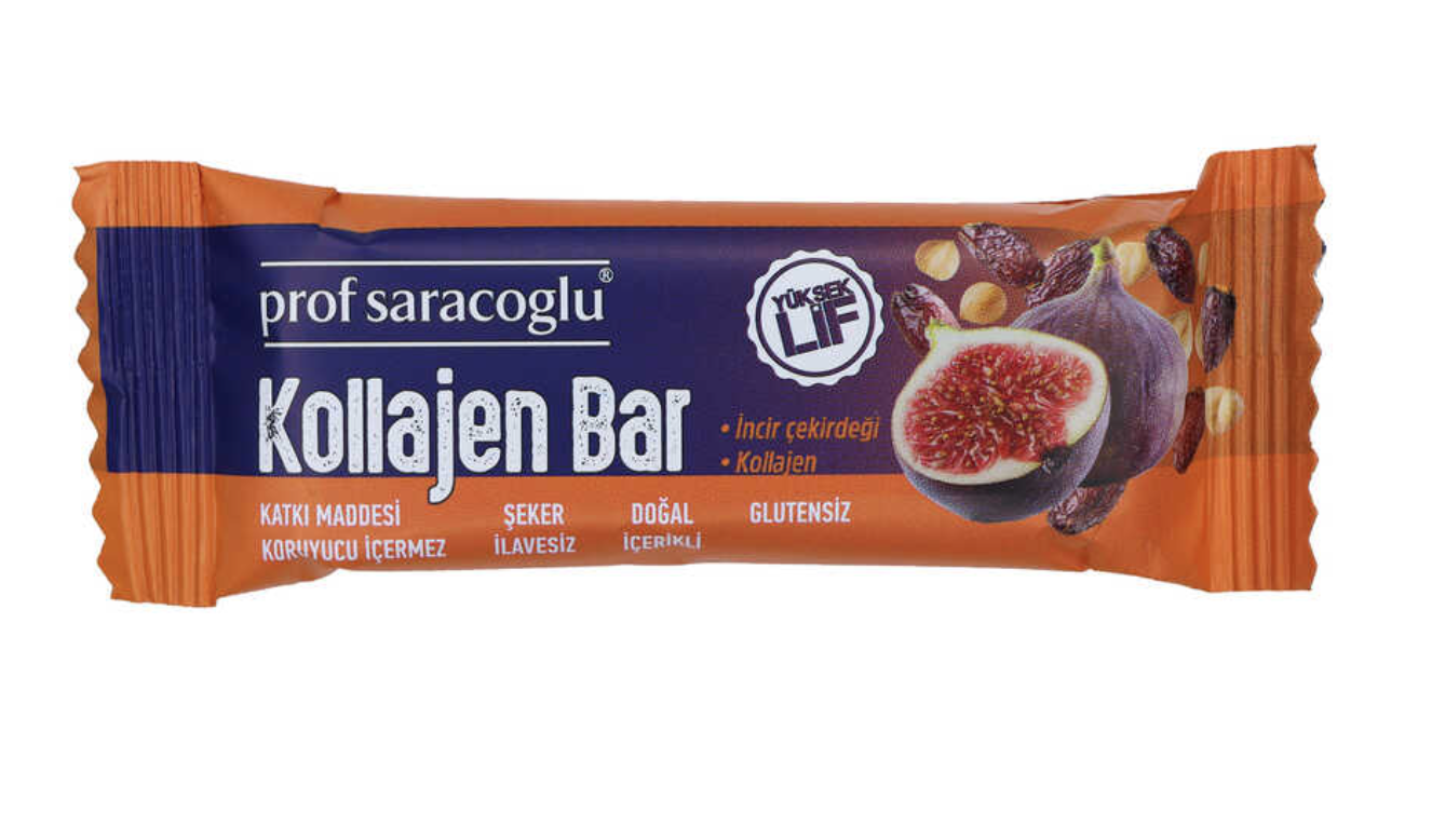 Prof Sarcoğlu Kolajen Bar İncir Çekirdekli 35 gr
