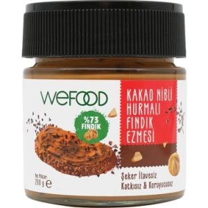 Wefood Kakao Nibli Hurmalı Fındık Ezmesi  200 gr