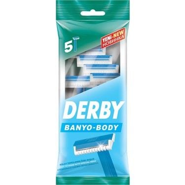 Derby Tek Bıçaklı Tıraş Bıçağı Banyo 5'li