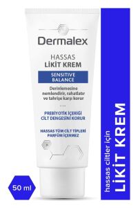 Dermalex Sensitive Nemlendirici Rahatlatıcı Prebiyotik İçerikli Likit Yüz Kremi 50 ml