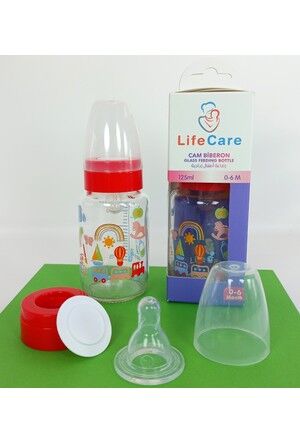 Life Care Cam Biberon 250 ml Kırmızı