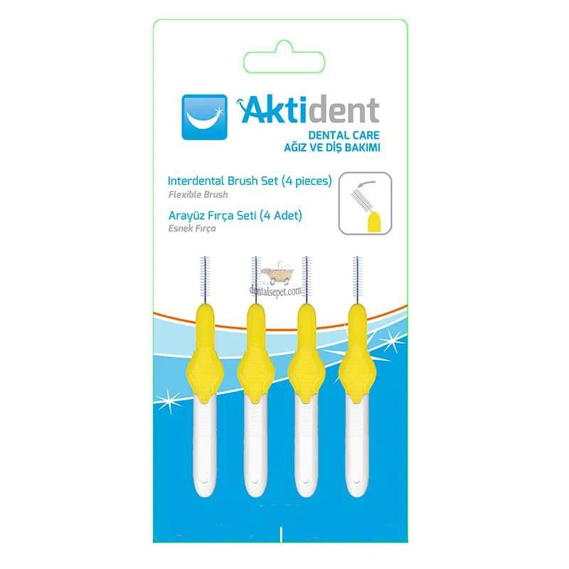 Pakdent Arayüz Fırçası L Tipi 0,70 mm 6'lı - Sarı