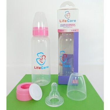 Life Care Kulplu Pp Biberon 240 ml Pembe