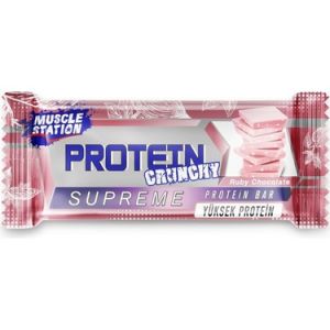Muscle Station Protein Bar Crunchy Supreme Ruby Çikolata 40 gr