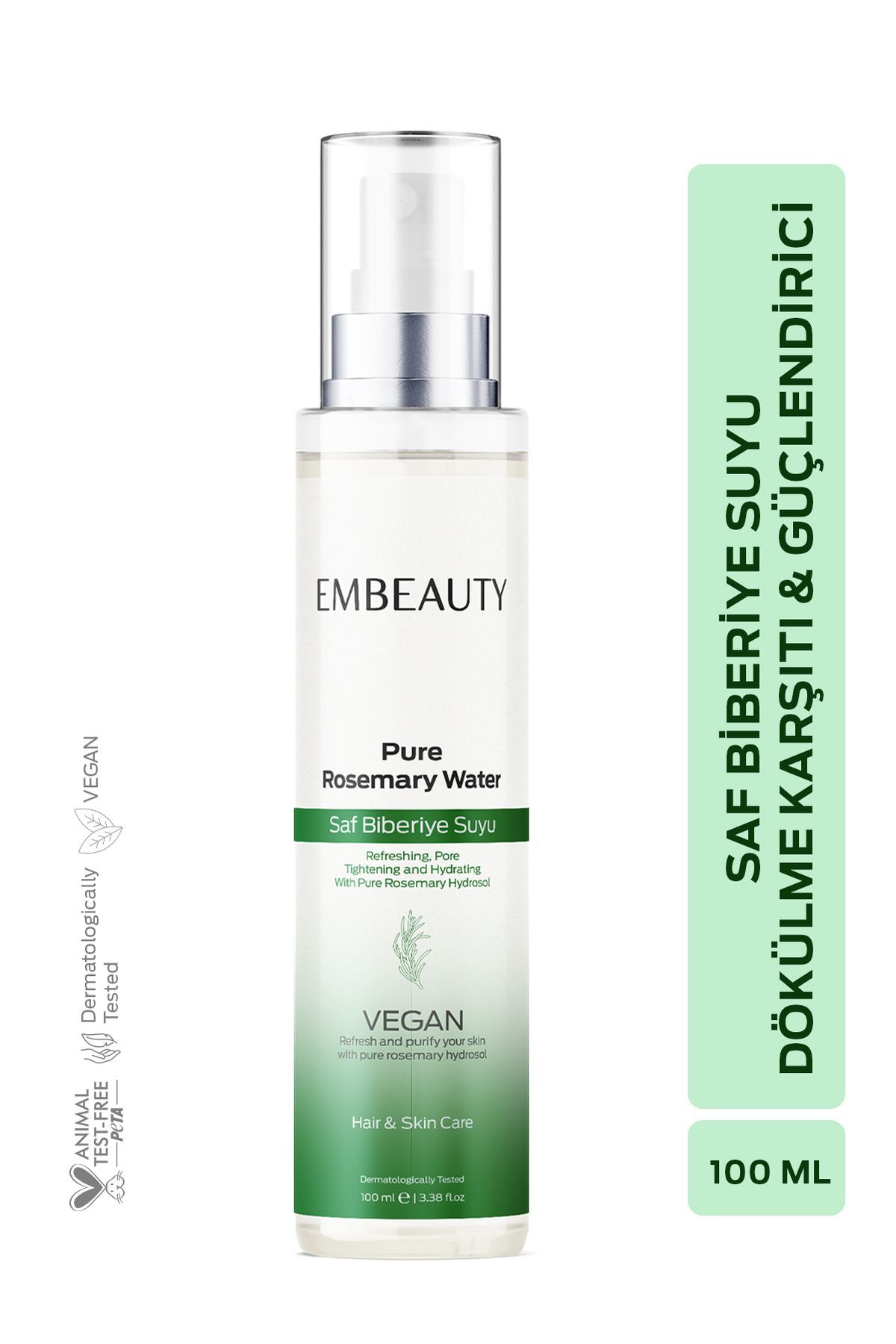 Embeauty Biberiye Suyu Dökülme Karşıtı ve Hızlı Saç Uzatma Etkili Saç Toniği 100 ml