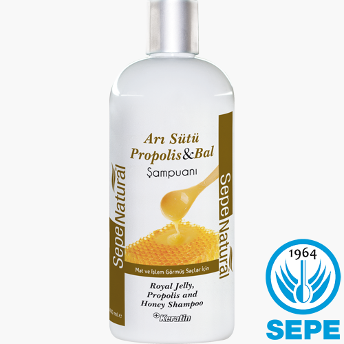 Arı Sütü Propolis Bal Keratinli Şampuan 400 ml Mat İşlem Görmüş