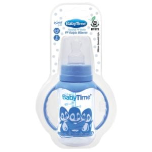 Babytime PP Kulplu Biberon Silikon Damaklı Uçlu 150ml 0-6 Ay BT072