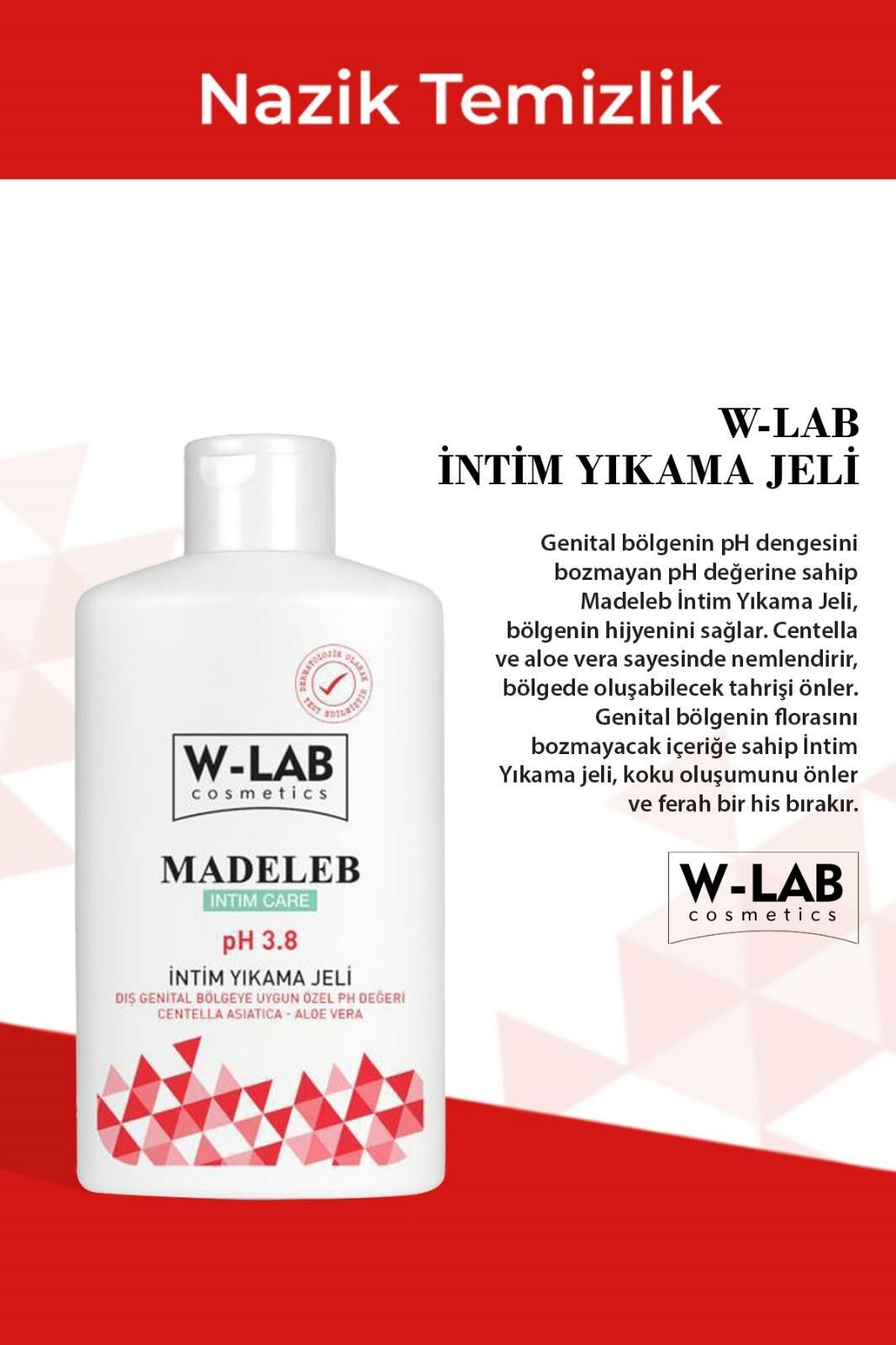 W-Lab Madeleb İntim Jel 250 ml