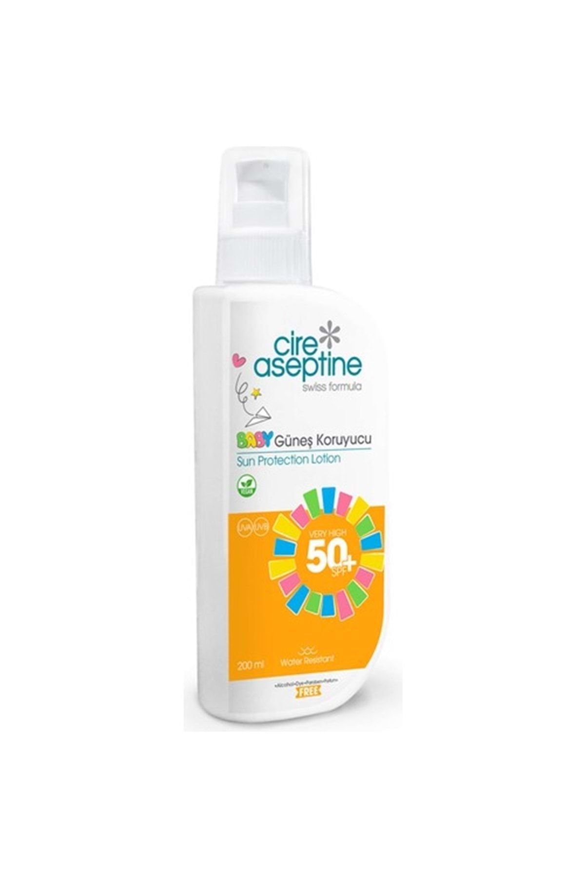 Cire Aseptine Bebek Güneş Koruyucu Losyon SPF50 200 ml