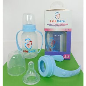 Life Care Kulplu Pp Biberon 125 ml Mavi