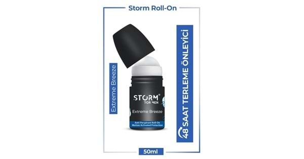 Lady Storm Erkek Roll On Terleme Karşıtı Extreme Breeze 50 ml